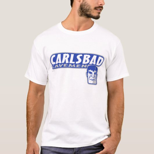 T-shirt de base d'hommes des cavernes de Carlsbad (Devant)