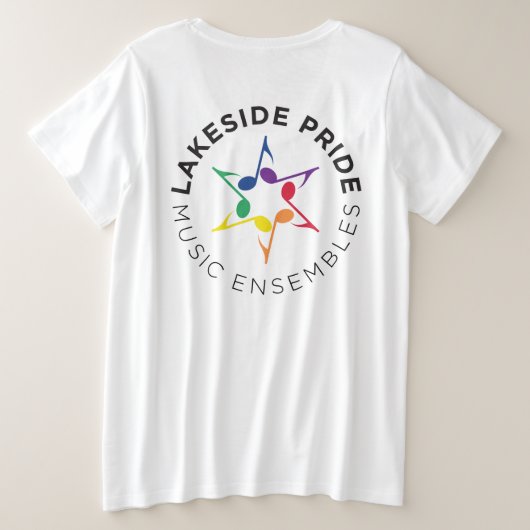 T-shirt de base du Plus-Size des femmes (Design dos)