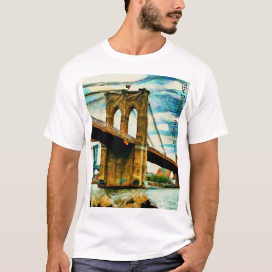 T-shirt de base du pont Brooklyn (Devant)