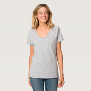 T-shirt de base du V-Cou des femmes
