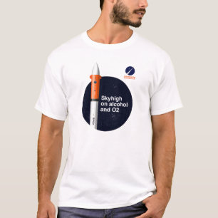 T-shirt de base extrèmement haut sur l'alcool et