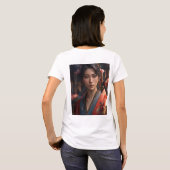 T-shirt de base féminin (Dos entier)