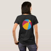 T-shirt de base féminin Beach Ball (Dos entier)