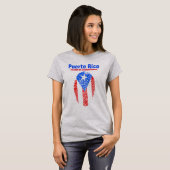T-shirt de base féminin de Porto Rico (Devant entier)