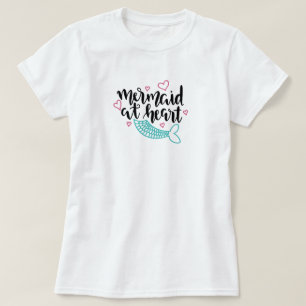 T-shirt de base féminin de sirène