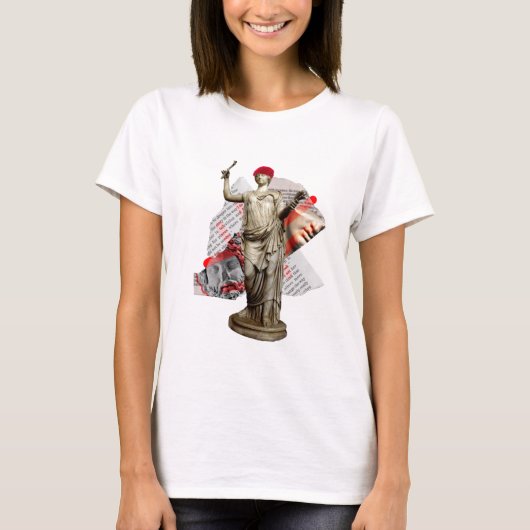 T-shirt de base féminin Hipster Statue (Devant)