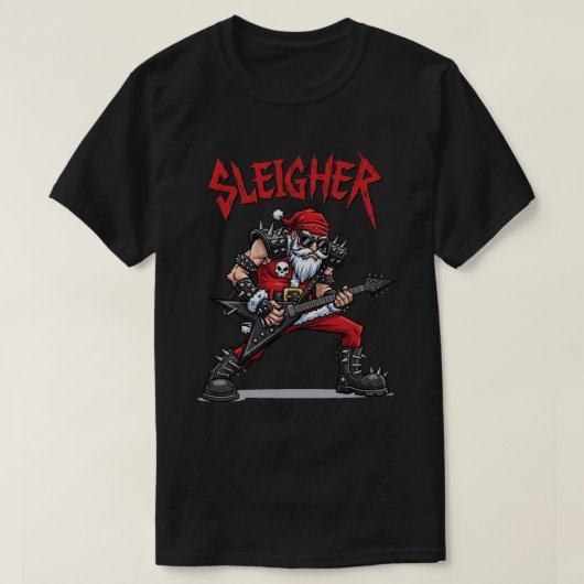 T-shirt de base foncé de Noël (Design devant)
