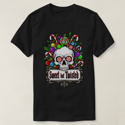 T-Shirt de base foncé de Noël (Design devant)