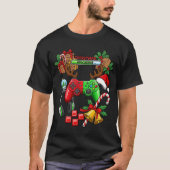 T-Shirt de base foncé pour Noël (Devant)