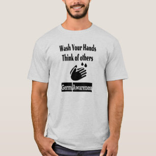 T-shirt de base masculin de sensibilisation au ger