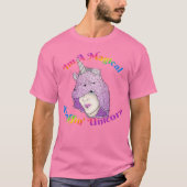T-Shirt de base masculin Fluffin magique Unicorn (Devant)