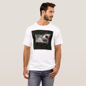 T-shirt de base masculin pour l'attaque de requins (Devant entier)