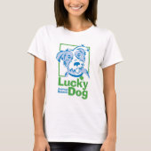 T-Shirt de base pour chien chanceux pour femmes (Devant)
