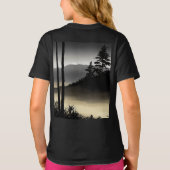 T-shirt de base pour enfants avec Gras noir & blan (Dos)