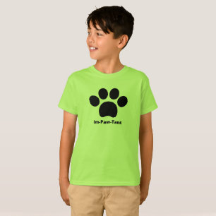 T-shirt de base pour enfants Im-Paw-Tant