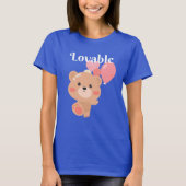 T-shirt de base pour femmes adorables (Devant)