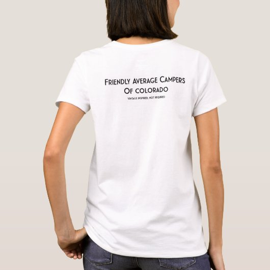 T-shirt de base pour femmes d’AEC (Dos)