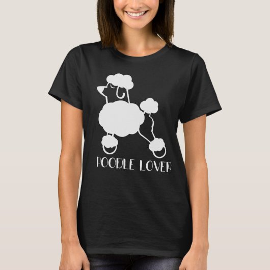 T-shirt de base pour femmes de caniche (Devant)