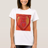 T-shirt de base pour femmes de Heart Mind, blanc (Devant)