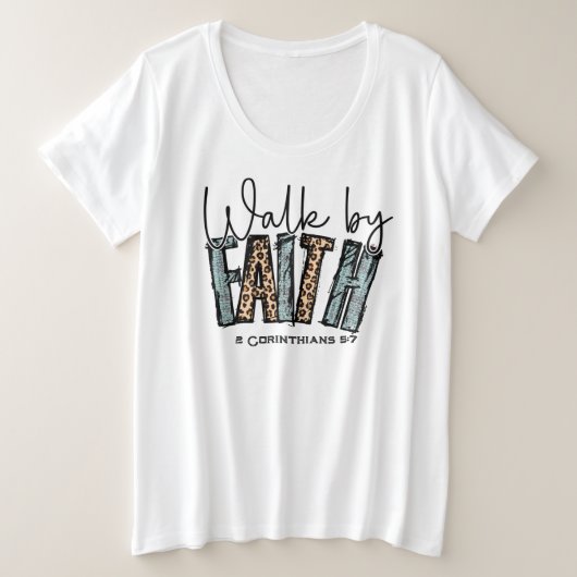 T-shirt de base pour femmes de taille plus grande (Design devant)