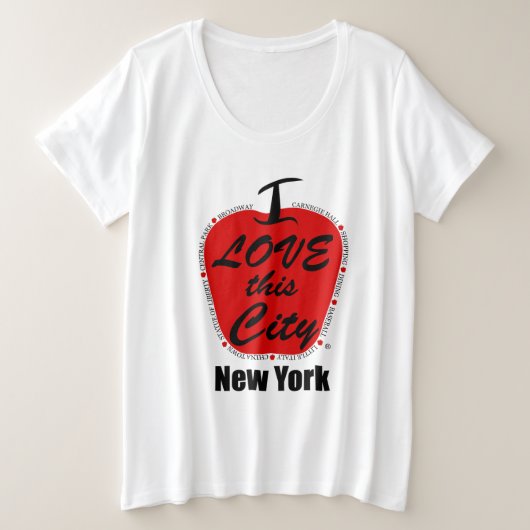 T-shirt de base pour femmes de taille plus grande (Design devant)