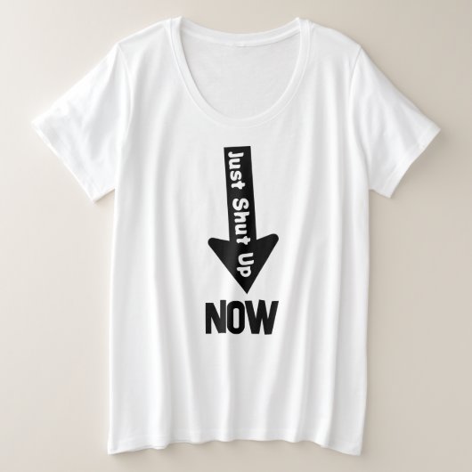 T-shirt de base pour femmes de taille plus grande (Design devant)