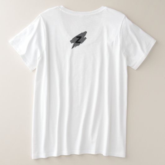 T-shirt de base pour femmes de taille plus grande (Design dos)