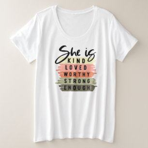 T-shirt de base pour femmes de taille plus grande