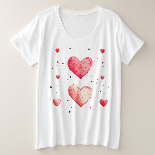 T-shirt de base pour femmes de taille plus grande (Design devant)