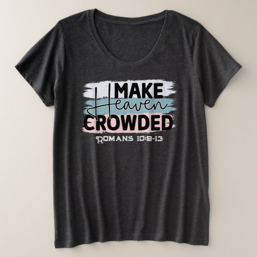 T-shirt de base pour femmes de taille plus grande (Design devant)