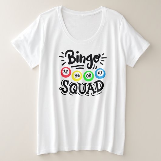 T-shirt de base pour femmes de taille plus grande (Design devant)