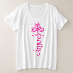 T-shirt de base pour femmes de taille plus grande