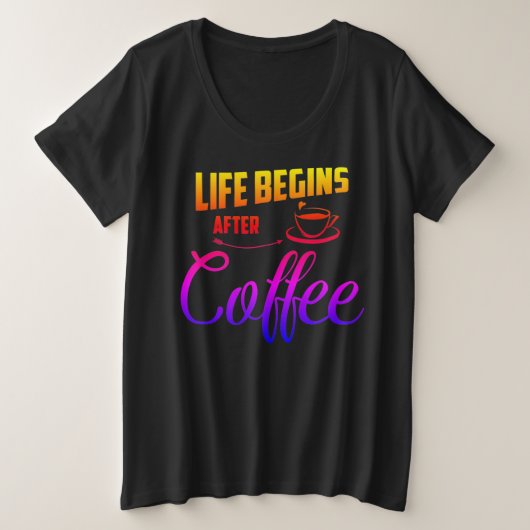 T-shirt de base pour femmes de taille plus grande (Design devant)