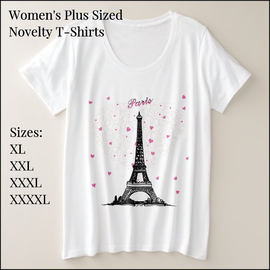 T-Shirt de base pour femmes plus de taille Paris