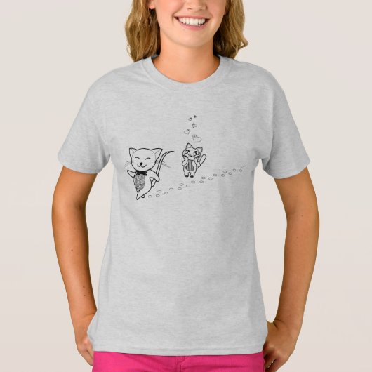 T-shirt de base pour filles (Devant)