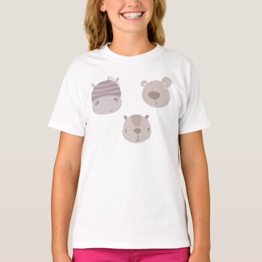 T-shirt de base pour filles (Devant)