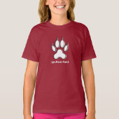 T-Shirt De Base Pour Filles Im-Paw-Tant (Devant)