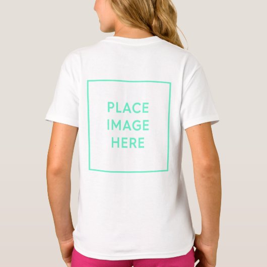 T-Shirt de base pour filles - Retour - Conception  (Dos)