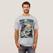 T-shirt de base pour hommes Dans un champ de batai (Devant entier)