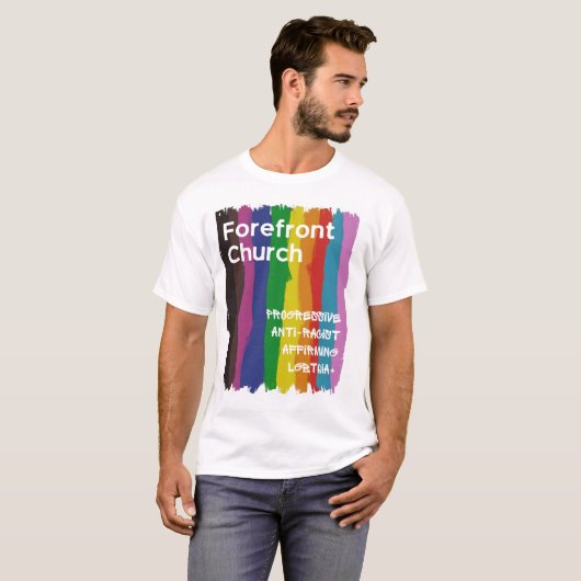 T-shirt de base pour hommes de Forefront (Devant entier)