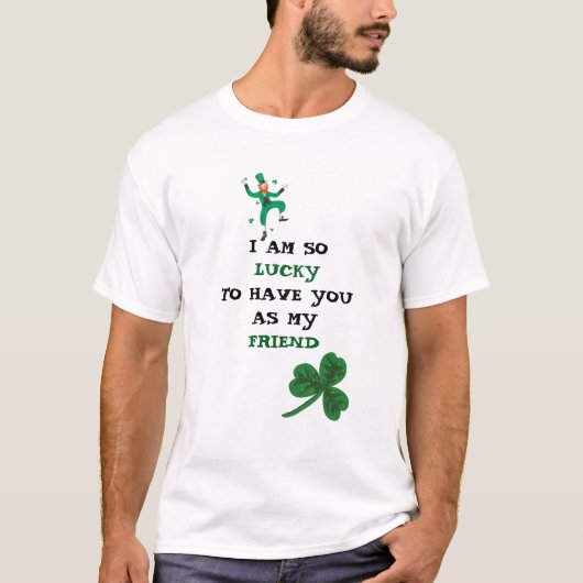 T-shirt de base pour hommes de la Saint-Patrick (Devant)