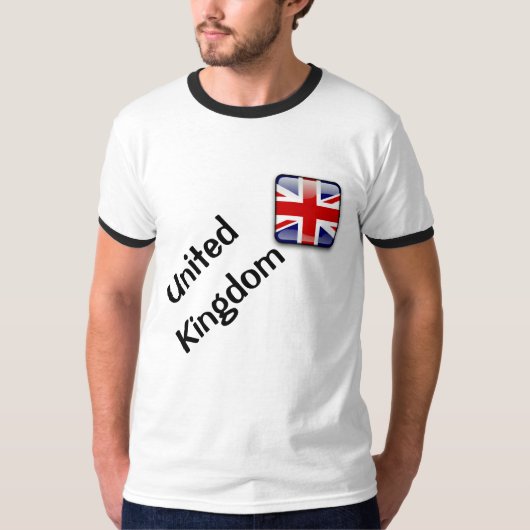 T-Shirt de base pour hommes du drapeau britannique (Devant)
