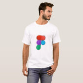 T-shirt de base pour hommes Figma design (Devant entier)