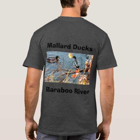 T-Shirt de base pour hommes, T-Shirt pour canards  (Dos)