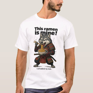 T-shirt de base Samurai Wolf Ramen