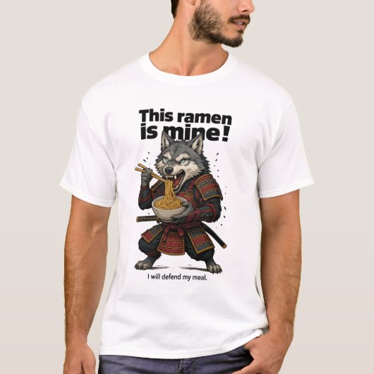 T-shirt de base Samurai Wolf Ramen (Devant)