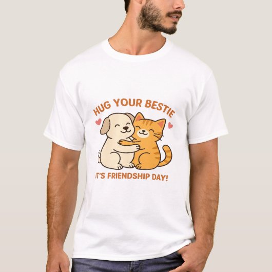 T-Shirt de base | Serrez votre T-shirt de bestie (Devant)