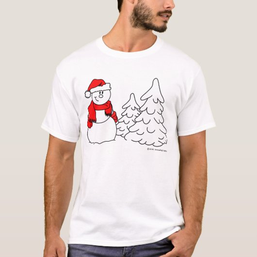 T-shirt de base Snowman (Devant)