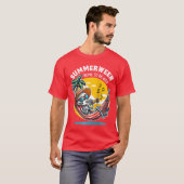 T-shirt de baseball à manches raglan Summerween Bo (Devant entier)