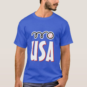 T-shirt de baseball américain pour joueurs et fans
